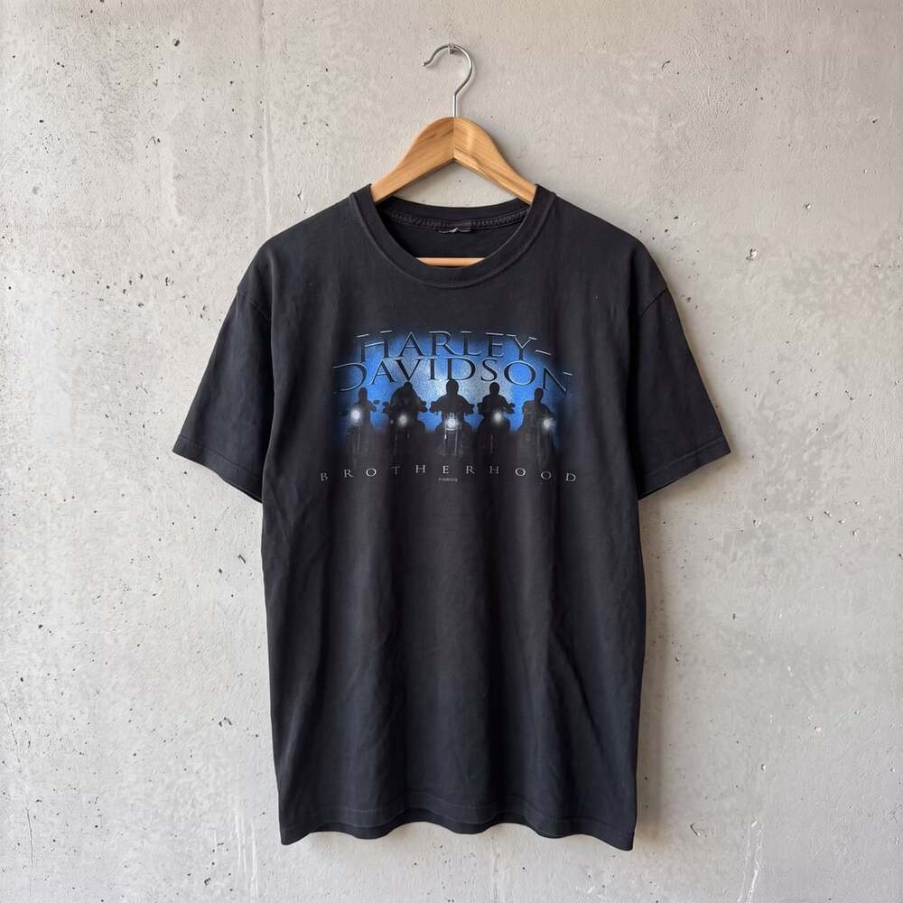 Harley Davidson Brotherhood Apple Altoona PA Graphic T-Shirt Black